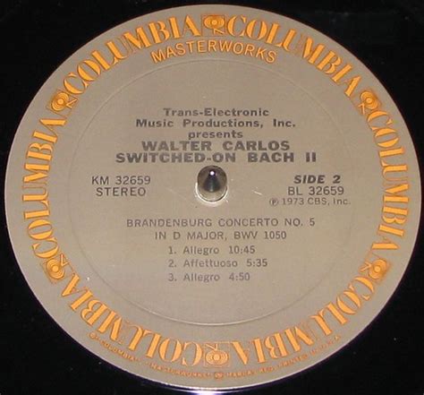 Walter Carlos Switched On Bach Ii 1973 Side 2 Flickr Photo