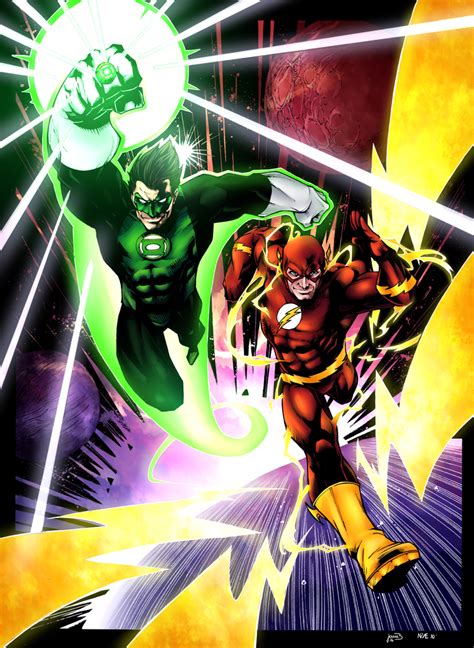 Green Lantern And Flash By Sorathepanda On Deviantart