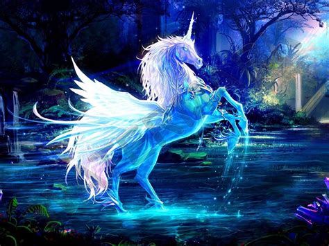 BEAUTIFUL UNICORN FANTASY HORSE LARGE ART PRINT POSTER ...