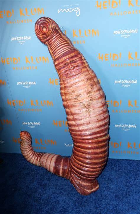 Heidi Klum Looks Completely Unrecognizable In Her Stunning Worm Costume For The Most Shocking