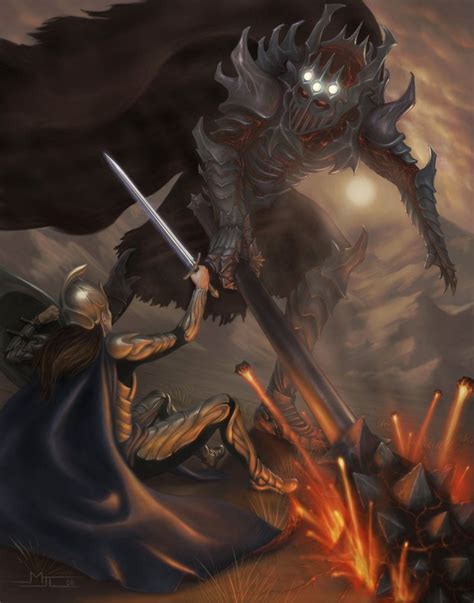 Fingolfin Vs Morgoth By Mattleese87 On Deviantart Morgoth Tolkien