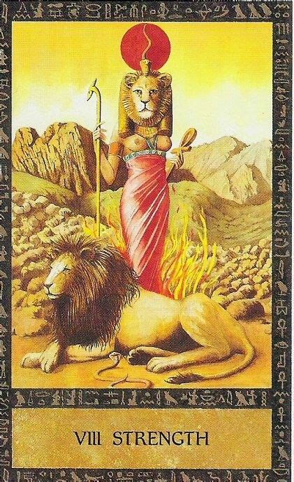 The Goddess Sekhmet As The Strength Card In Clive Barretts Ancient