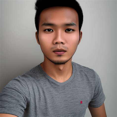 25 year old indonesian guy selfie for passport picture · creative fabrica