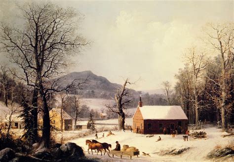 Civil War Blog George H Durrie Rural Winter Scenes