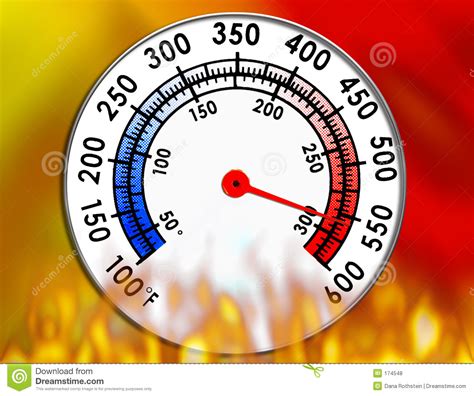 Temperature is a physical quantity that expresses hot and cold. Temperature Gauge Royalty Free Stock Photos - Image: 174548