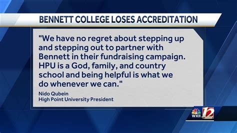 Bennett College Loses Accreditation Youtube