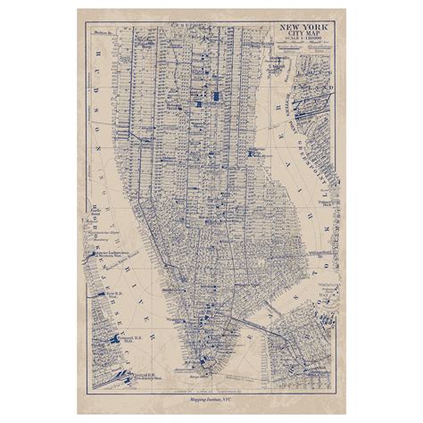 Bild Bild Manhattan Karta 61x91 Cm Ikea