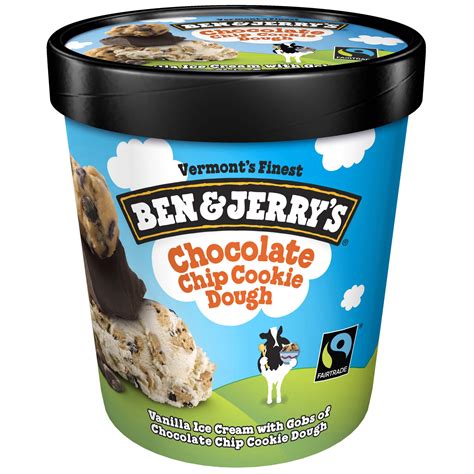 Ben And Jerrys Chocolate Chip Cookie Dough Ice Cream 16 Oz