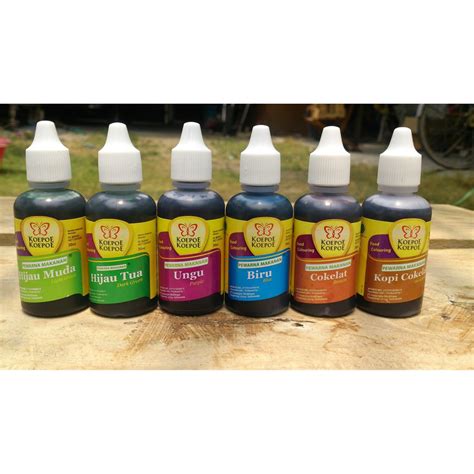 Berbeda dengan kubis merah yang perlu direbus terlebih dahulu untuk mendapatkan air rebusannya yang berwarna ungu pekat. 1 SET pewarna makanan bahan kue warna kue pewarna | Shopee ...