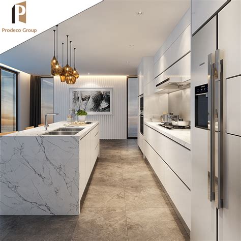 Whether you're going for a modern, transitional, or contemporary design, white brings all the design elements in the room together. Customized Modern Kitchen Design White Lacquer Kitchen Cabinet