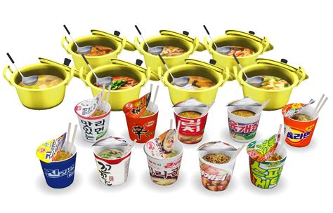 Korean Food Stew And Ramyeon 3t4 Yummyyy ͡° ͜ʖ 저장하기 In 2021 Sims