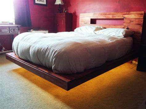 Diy bed frame plans this diy floating bed frame will be an elegant addition to your bedroom decor; DIY Floating Bed Frame | HowToSpecialist - How to Build ...