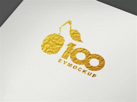 Free Gold Foil Logo Mockup By Arun Kumar On Dribbble