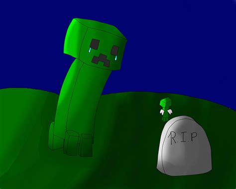 Minecraft The Sad Creeper By Bruningtwilight On Deviantart