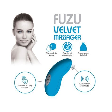 Fuzu Fingertip Massager Neon Blue