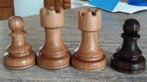 Wood Lathe Chess Pieces