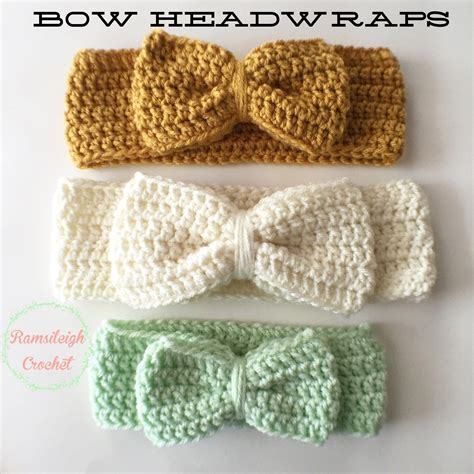 I Like Big Bows Crochet Bow Headwrap Free Pattern Ramsileigh
