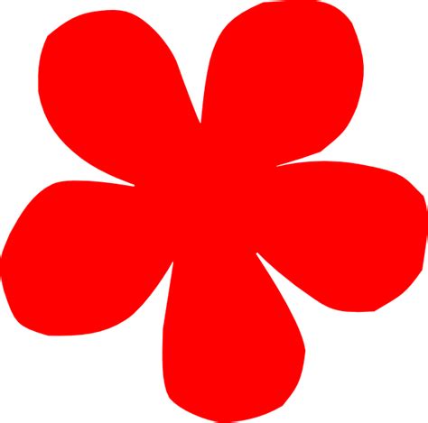 Red Flower Clip Art At Vector Clip Art Online Royalty Free And Public Domain