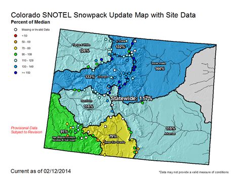 Snowpack News Upper Coloradoriver Basin Current Swe As A Percent Of