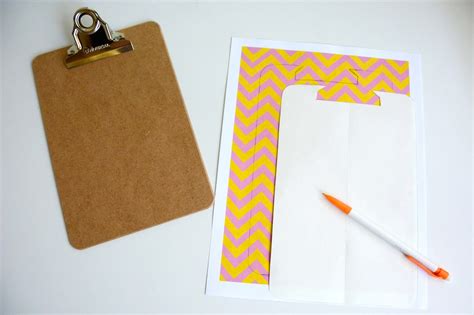 Aesthetic Nest Craft Papered Clipboard Tutorial And Template