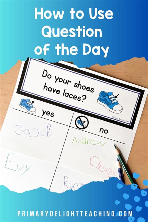 A Pair Of Shoes With The Words How To Use Question Of The Day