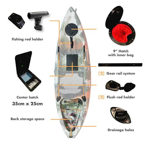 Blackhawk Kingfisher 275m Fishing Hard Seat Kayak Package Syd Pick Up