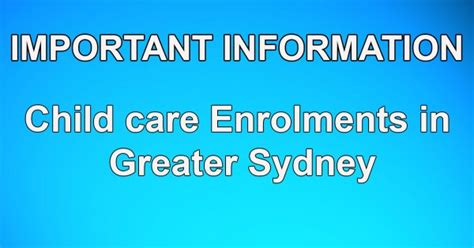 0 Session Of Care For Children Enrolled At Services In Greater Sydney