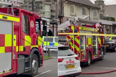 Burntisland Incident Fire Service And Police Called Fife Street After
