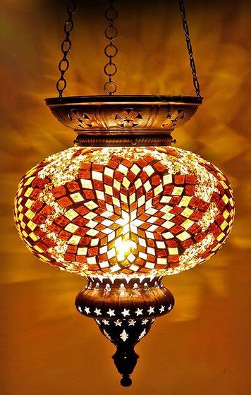 Turkish MOROCCAN HANGING GLASS MOSAIC LAMP CANDLE Id Product