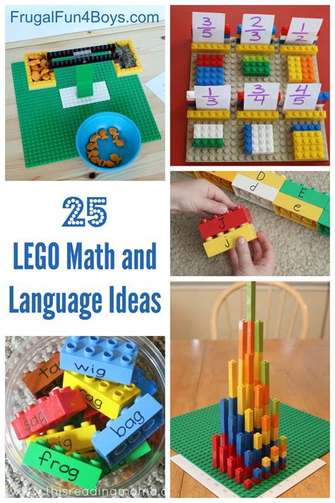 Match the number with the right number of lego with this preschool math tray from make and. LEGO Learning: 25 Math and Language Ideas for Preschool ...