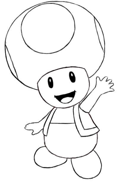 Toad & toadette coloring pages. How To Draw Toad - Draw Central | Super mario coloring ...