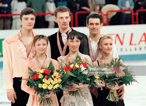 Bronze Medallists Anton Sikharulidze And Elena Berezhnaya Of Russia