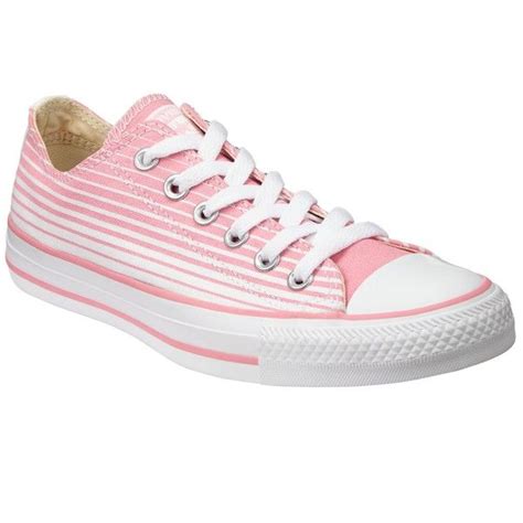 Converse Chuck Taylor All Star Canvas Ox Low Top Trainers Pinkwhite