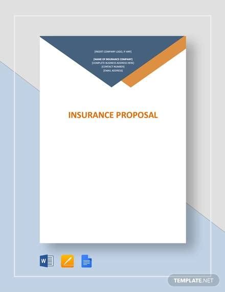 Free 14 Sample Insurance Proposal Templates In Excel Pdf Ms Word