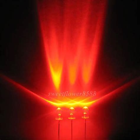 1000pcs 3mm 5000mcd LED Lamp Ultra Bright Red LED Light-in Light Beads