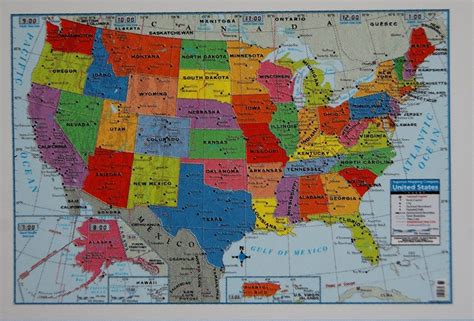 United States Wall Map 40 X 28