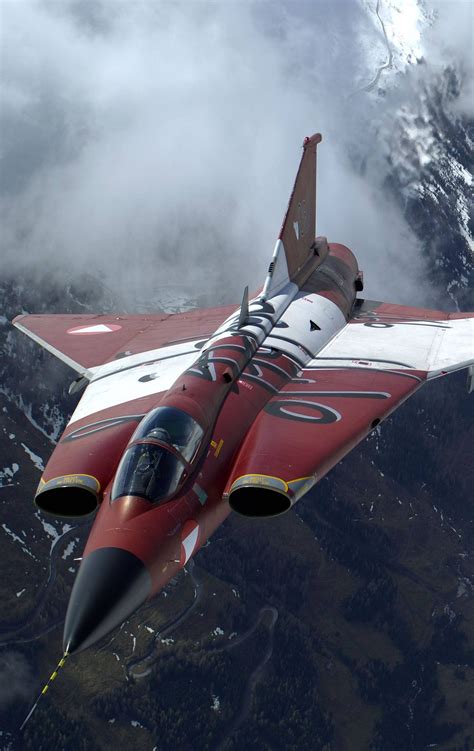 J 35 Draken By Saab Wearing Special Paint Is One Of The Coolest Designs