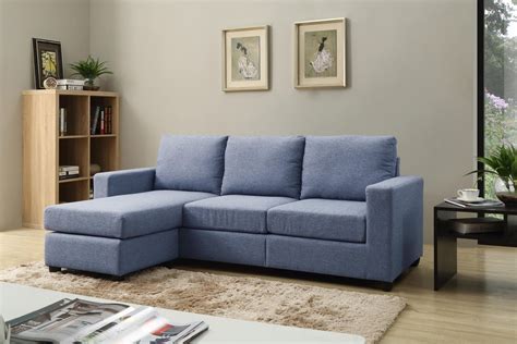 Nathaniel Home Alexandra Small Space Convertible Sectional Blue