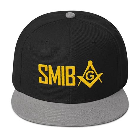 Masonic Smib Snapback Hat Freemason Hat Etsy Masonic Hats