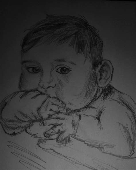 Baby Boy Painting Drawings Oil Painting