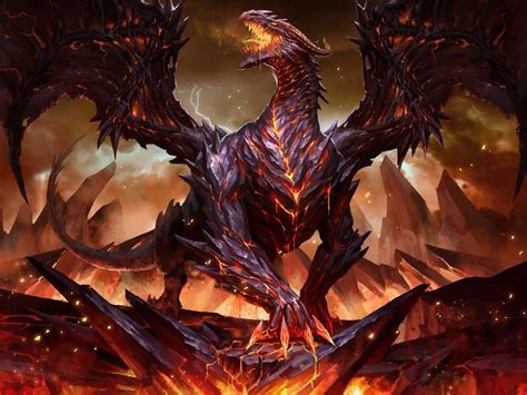Magma Dragon Dark Fantasy Art Dragon Artwork Fantasy Fantasy Monster