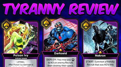 Dc Dual Force Tyranny Faction Origin Set Full Review Youtube