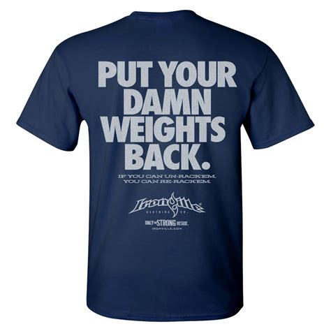 Damn Weights Bodybuilding T Shirt Ironville Clothing