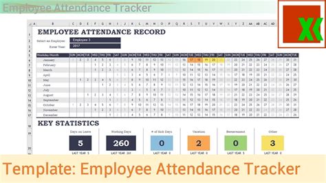 Excel Template Employee Attendance Tracker Youtube