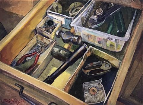 Sharon Kullberg Paintings Kitchen Junk Drawer