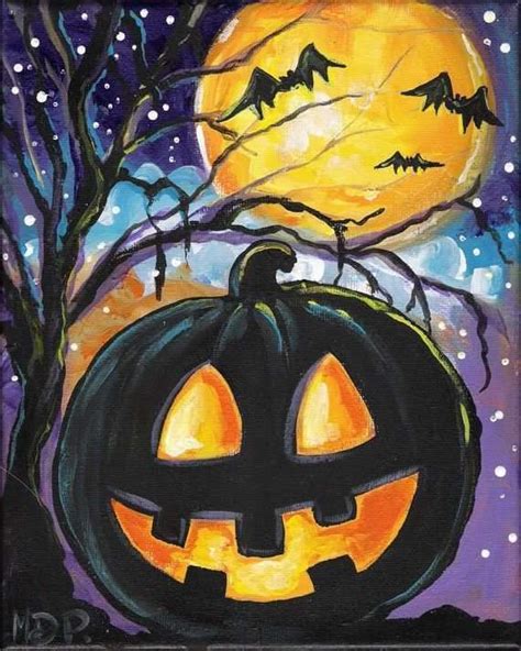 Fall Canvas Painting Ideas Inspirational Best 25 Halloween Painting