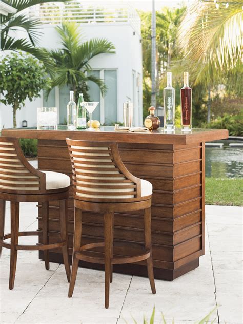 Tommy Bahama Home - Ocean Club Cabana Swivel Bar Stool - 01-0536-816-01