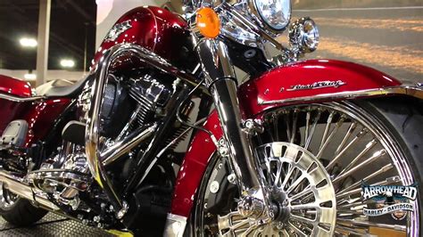 Custom 2016 Velocity Red Road King Arrowhead Harley Davidson Youtube
