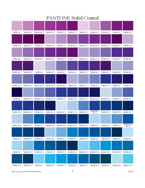 Pantone Color Chart Template 5 Free Templates In Pdf