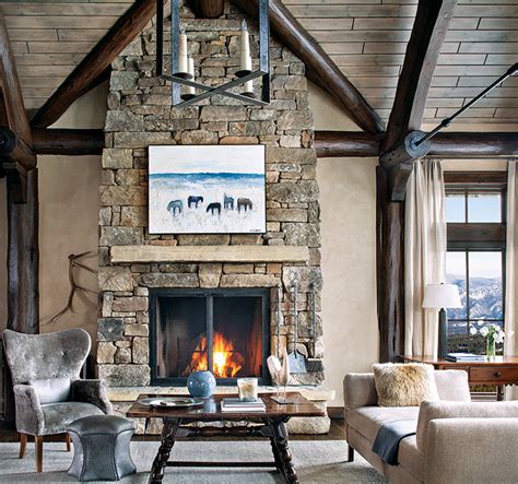 18 Dreamy Mountain Home Fireplaces Mountain Living